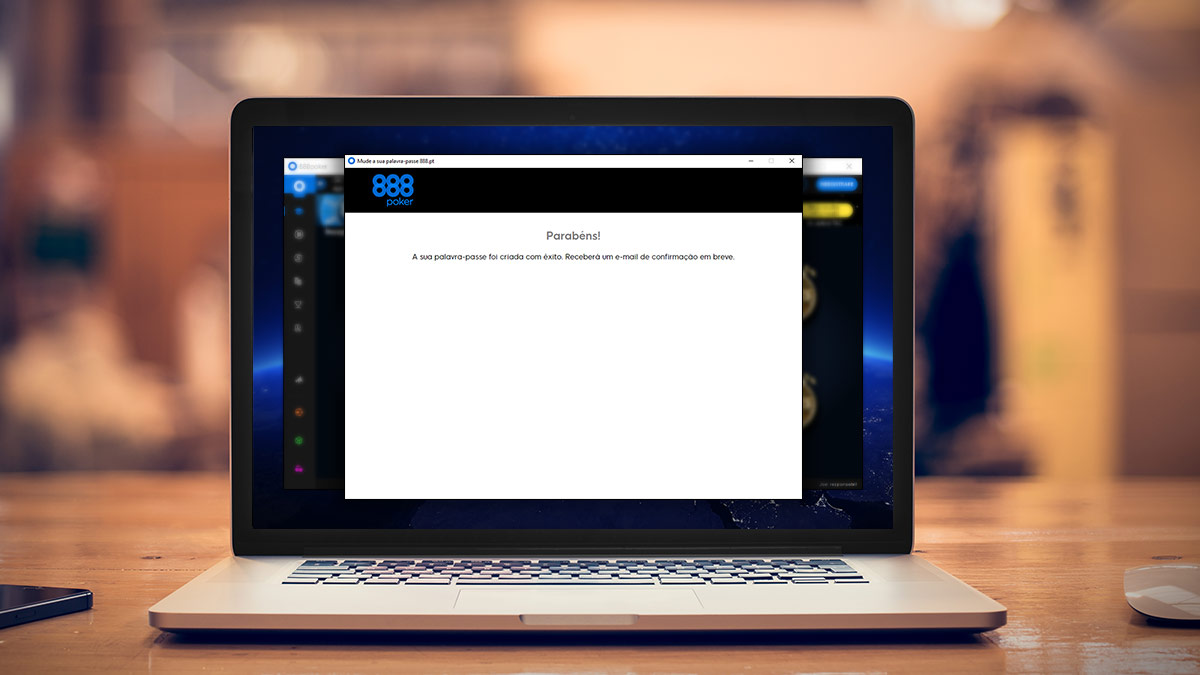 888 Poker erfolgreich angemeldet