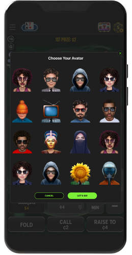 Poker mobile - Avatar