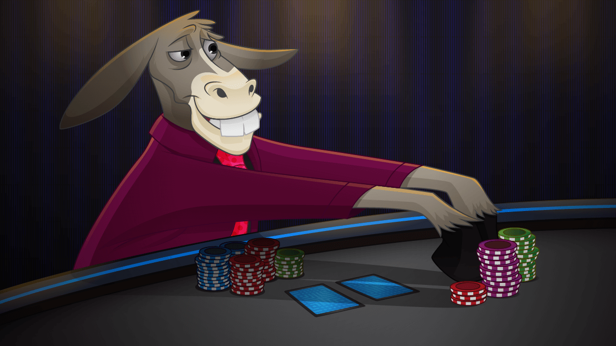 Esel am Pokertisch