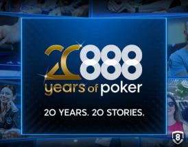 Feiern Sie das 20-jährige Bestehen von 888poker mit 20 erstaunlichen Geschichten zur WSOP!